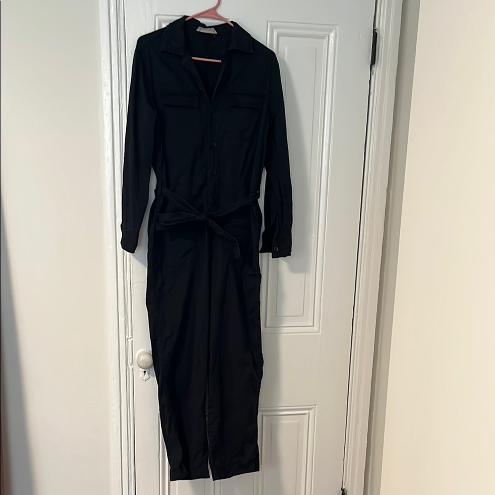 Everlane Black Long Sleeve Jumpsuit